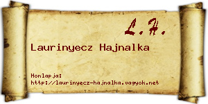 Laurinyecz Hajnalka névjegykártya